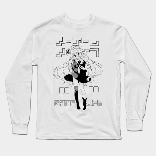 Shiro, No Game No Life Long Sleeve T-Shirt by oncemoreteez